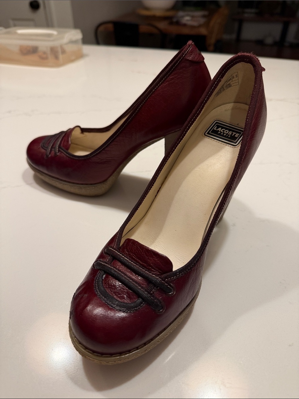 Lacoste Missie leather pumps - Picture 2 of 9